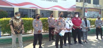 Polda Lampung Salurkan Bantuan Beras 100 Ton Untuk Warga Terdampak Covid 19